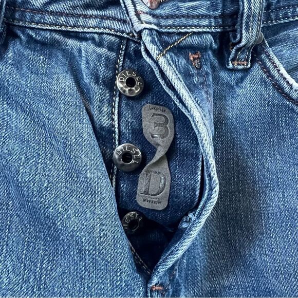 Diesel Y2K Safado Regular Slim Straight Leg Button Fly Men's Blue Jeans 32x32 - Picture 3 of 15